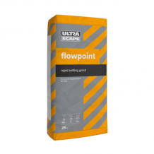 Ultra Scape Flowpoint SMOOTH Flowable Rapid Setting External Grout 25kg Natural Grey